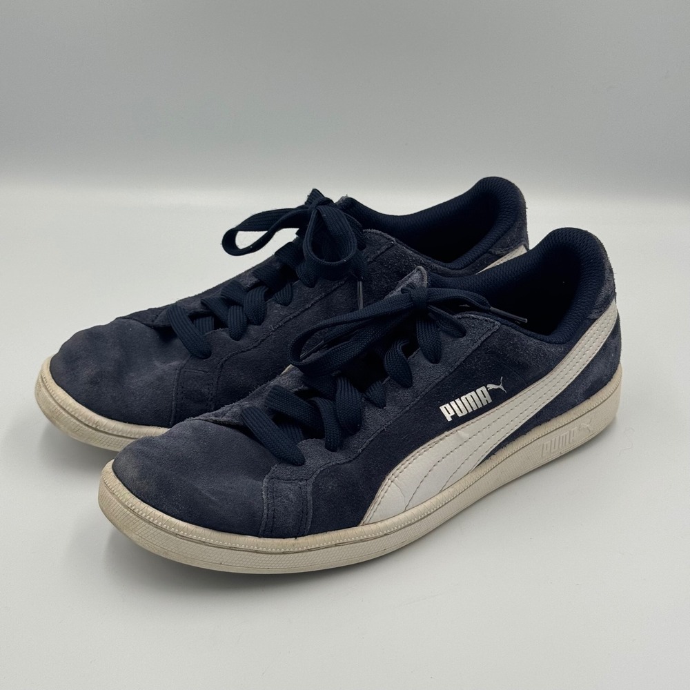 Puma Navy Blue Smash v2 Suede Sneakers Size 9 NO BOX
